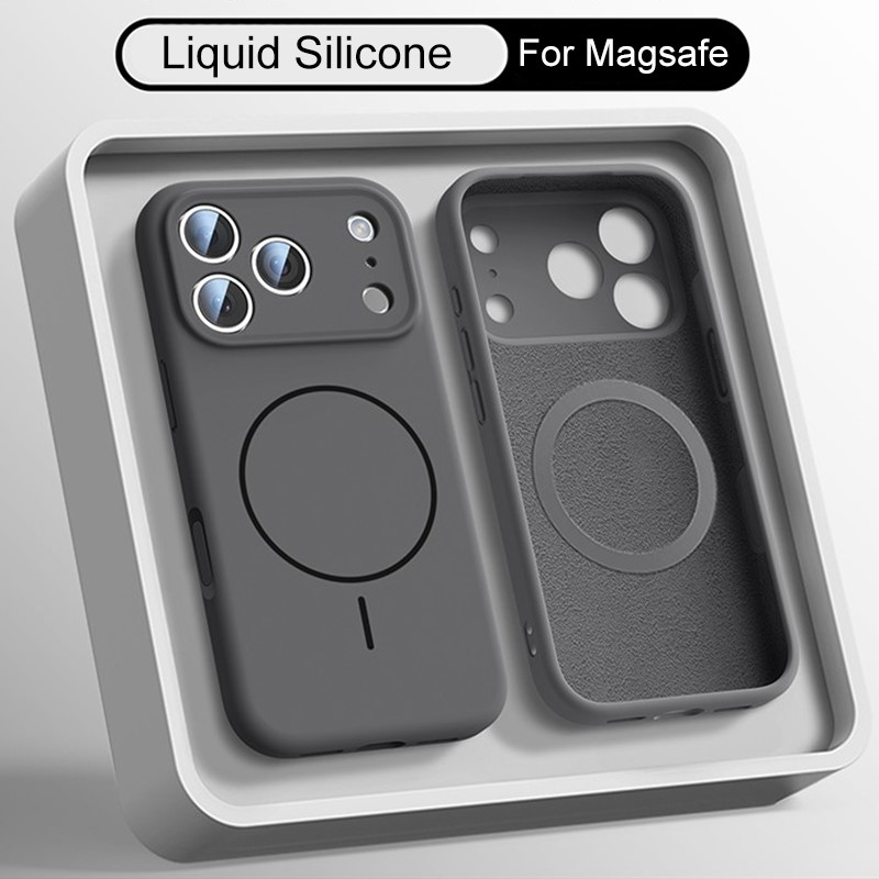 Liquid Silicone Magnetic Phone Case - Coque en silicone liquide de luxe