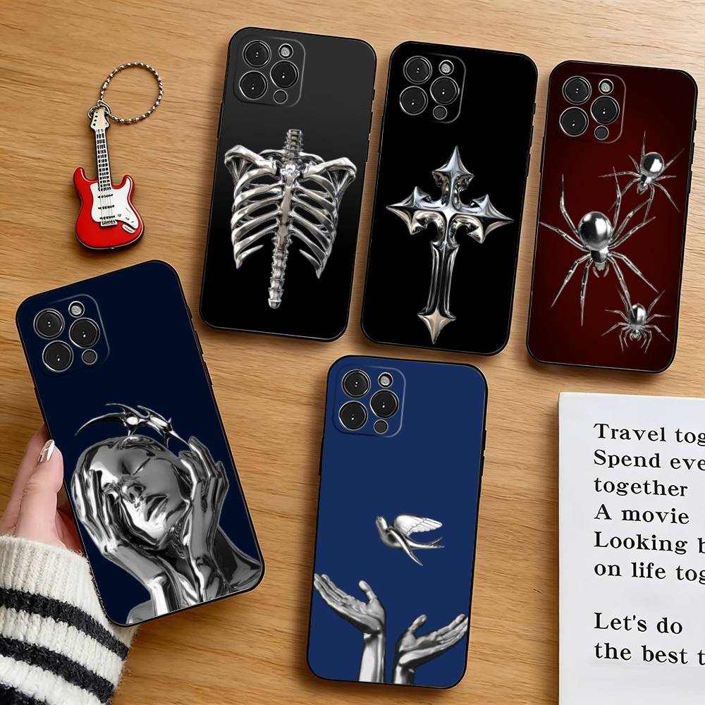 Vintage Floral Pattern Soft Case - Coque de téléphone en silicone souple
