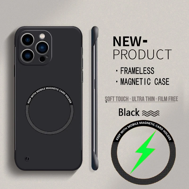 Coque de téléphone magnétique  - Ultra Thin Frameless Phone Cover avis et prix