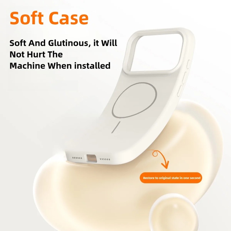 Coque de téléphone magnétique  - Liquid Silicone Magnetic Phone Case avis et prix
