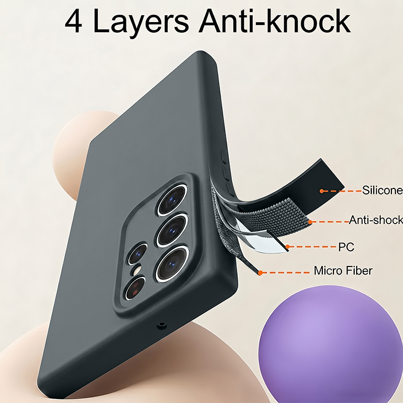 Coque de téléphone souple en S - Liquid Silicone Magnetic Phone Case avis et prix