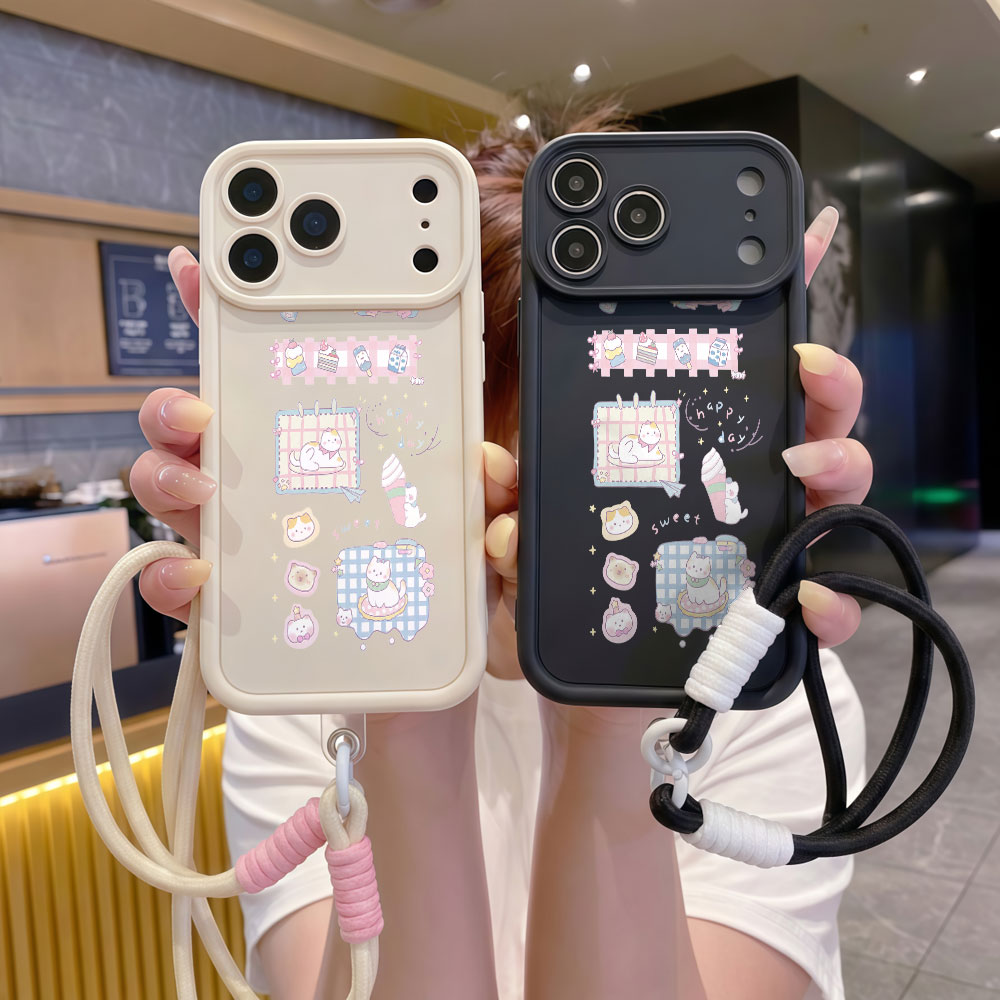 Coques de téléphone avec drago - Cute Cartoon Wrist Strap Silicone Case avis et prix