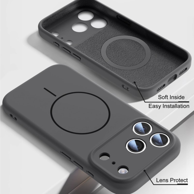 Coque en silicone liquide de l - Liquid Silicone Magnetic Phone Case avis et prix