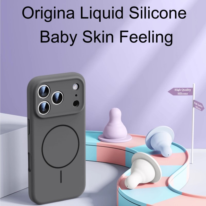 Coque en silicone liquide de l - Liquid Silicone Magnetic Phone Case avis et prix