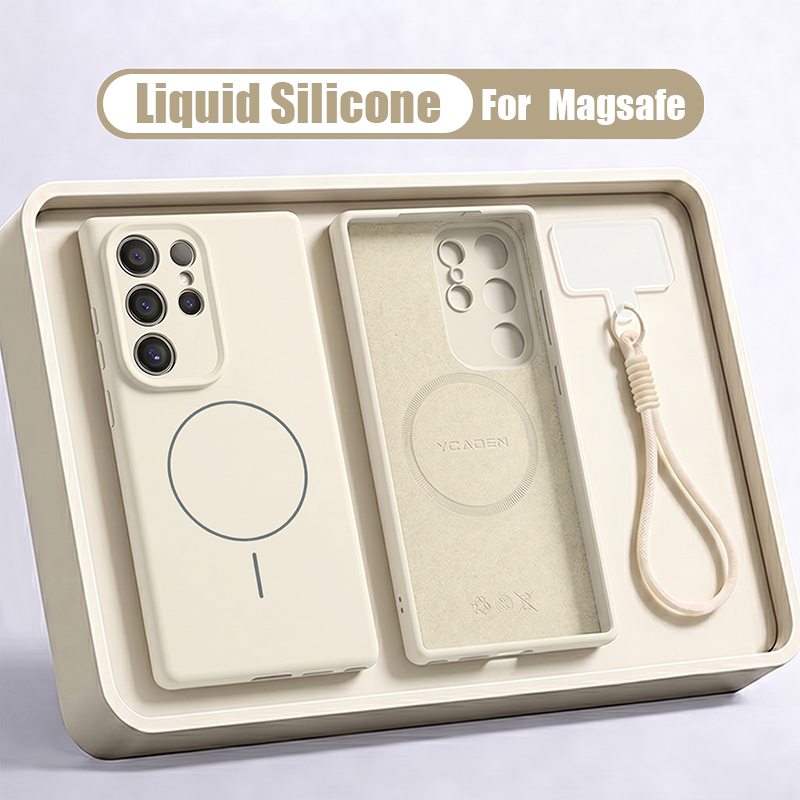 Coque de téléphone en Silicone - Liquid Silicone Magnetic Phone Case avis et prix