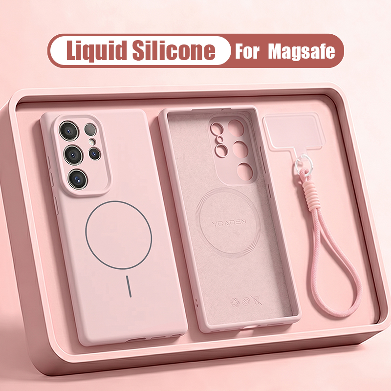 Coque de téléphone en Silicone - Liquid Silicone Magnetic Phone Case avis et prix