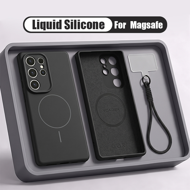 Coque de téléphone en Silicone - Liquid Silicone Magnetic Phone Case avis et prix