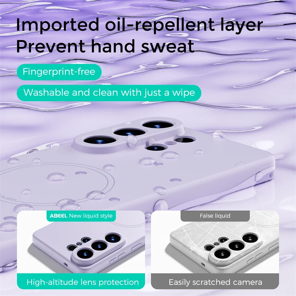 Coque de téléphone en silicone - Liquid Silicone Magnetic Phone Case avis et prix